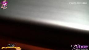 ”Horny Trans TS Foxxy Playing with Her Strong Prick Before Bedtime”