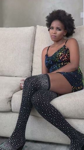 She tried so hard to stay composed but this EBONY MILF lost all control the moment I got her alone   Clip 1