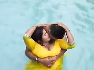 Desi swimming pool pleasure