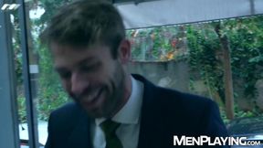 Gabriel Phoenix stretches his ass to welcome Thomas Thunders veiny dick