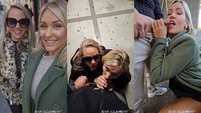 distribution de sucette a des inconnus