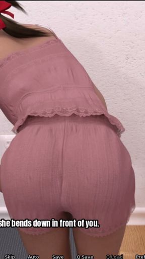 Grandmas house - having double cock tease and cumshots   Clip 2