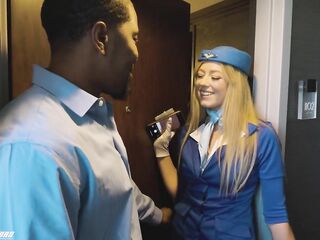 Fresh Sensations - Flight Attendant Large Ebony Dong Interracial