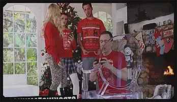 Brunette Bombshell\'s Wild Holiday Hookup