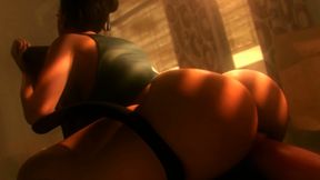 Chun-li Sex Machine Pleasure - Big Toy on Chair 3D Animation (street Fighter)