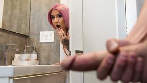 ”Wow step brother, I didn't know you were hung like that”