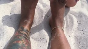 Sandy Toes and Sweat: The Ultimate Beach Foot Fetish Battle