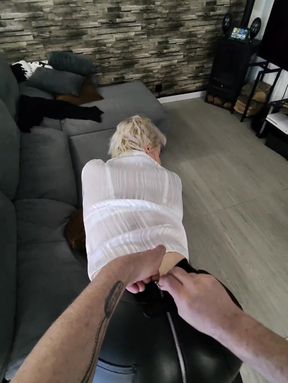 He Opens My Leather Pants and Fucks My Pussy and My Ass