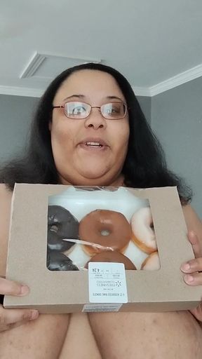 Eating a Donut While Playing with My Pussy!