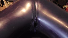 Purple Rubber Catsuit