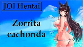Spanish Slut Gets Wet Wild in JOI Hentai Fantasy Play