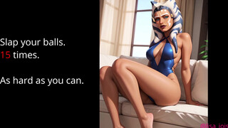 Ahsoka Tano is your Tormentor Jerk Off Instructions (Breathplay, COCK AND BALL TORTURE)