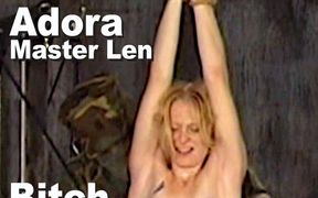 Adora & Master Len Bitch Strip Suspended Spanked