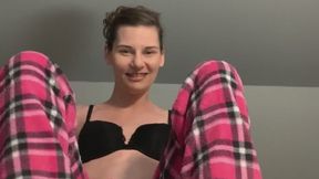 Sexy Strip Naughty Tease In Pajamas.