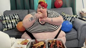 SSBBW Birthday Binge & Massive Mukbang HD