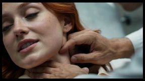 young redhead goes to an underground clinic where she gets hot sex with the doctor (ai-generated content)