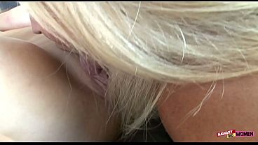 Milf with more immense jugs finds out a mature with hairy cunt is very suckable