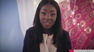 Stepbrother ramming stepsisters african cunt like a spreadeagle