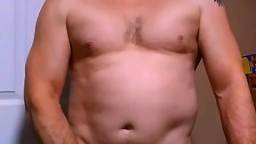 Bisexual Amateur`s Big Cock Solo Jack-Off and Cum Swallow
