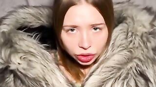 Russian guy fucks a porn star in a shaved pussy