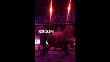 Strip Club Footage of big booty stripper