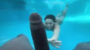 Sorority girl takes huge black BBC in underwater fuck
