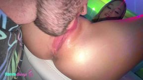 blake blossom surrenders to hussie in a neon rave fuck ritual!