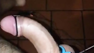 Estim penis cum - electro - cock dancing, precum + orgasm 3