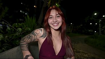 Latina teen gives a POV blowjob in the park before getting rizzed and