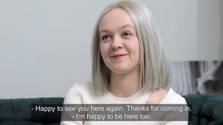 Cute blonde is going to suck and get fucked silly too