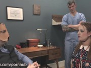 Alisha Adams, the mechanical blowjob and assfuck doll