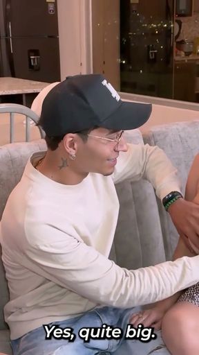 Hot Lesbian Couple Offers Sex to a Delivery Driver   Clip 1