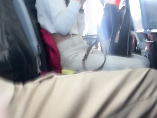 Public Penis Flashing in Airplane - I Brought Stranger to Cum in 2 Minutes