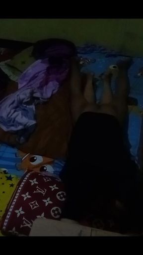 Crot on Teenage Girl's Ass Is so Delicious When I Hear Her Sigh