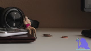 Your Tiny Shrunken Wife Encourages You to Jerk and Cum All On Her Tiny Body