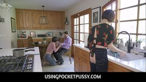 UsingPocketPussy  -  Free Use Family Fucking My Lesbian Teen Stepdaughter And Her MILF Stepmom - Angeline Red, Jessica Ryan