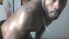 Hot Muscular Bearded Black Man