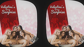 Valentine Day Surprise - Cece Capella, Jasmine Jae And Zoe Parker