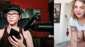 ”Hot teen masturbate on cam with horny step sibling”