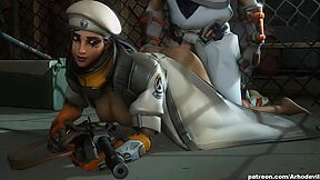 3-captain Ana & Genji Overwatch