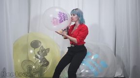 Kiwi Bursts 3x Loonerworld Balloons