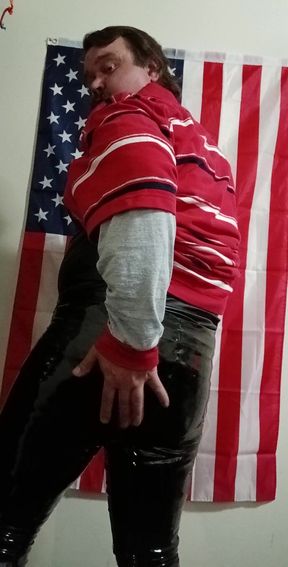 Latex spanking time