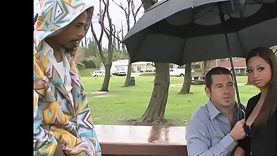 Really cute wife Angel Cummings takes big black dick