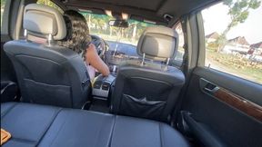 Ebony Queen Grows Impatient And Hard Revs! (Backseat)