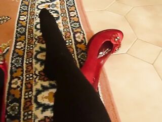 costume nurse sissy heels
