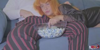 Stepmom Starts Sucking My Cock While Watching a Movie and Sitting on It, I Fuck and Cum in Her Pussy