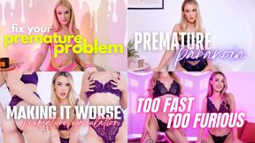 THE PREMATURE EJACULATION COLLECTION - Humiliation Mind Fuck Clip Compilation