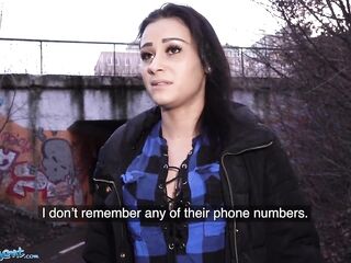 Public Agent Stranded playgirl Klaudia Diamond banged hard for money