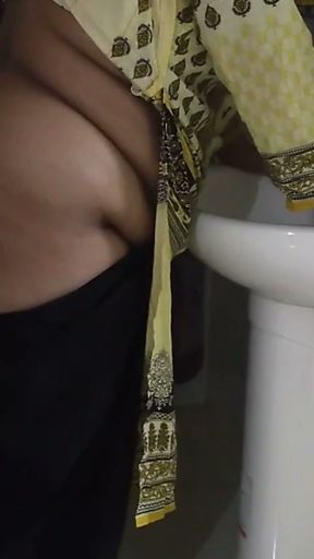 Gujrati Big Ass Desi Housewife Fucked anal two Times in a day with tied her hands - Clear Hindi Audio   Clip 1