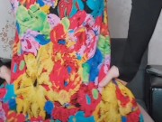 Hot Mini Dress White Legs Big Butt Shemale